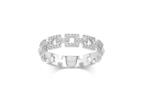 Ringe Salvini Dame Geometrica in Weißgold Diamante 0.17 Ct 20113516 - 20113516